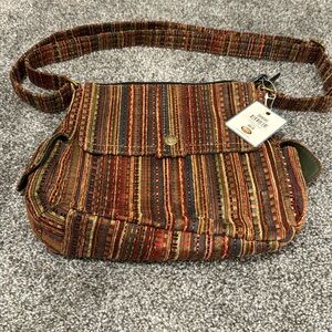 Fossil (Presley Top Zip Stripe) purse. New with tags.
